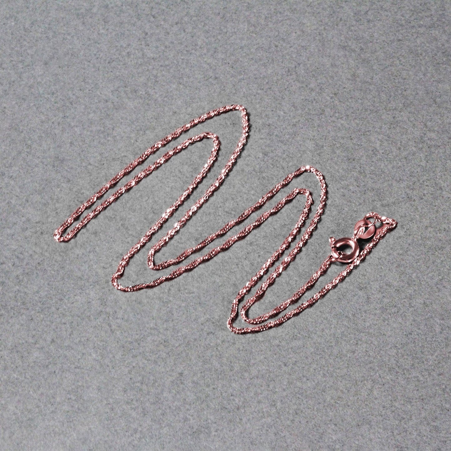 14k Rose Gold Singapore Chain (1.10 mm)