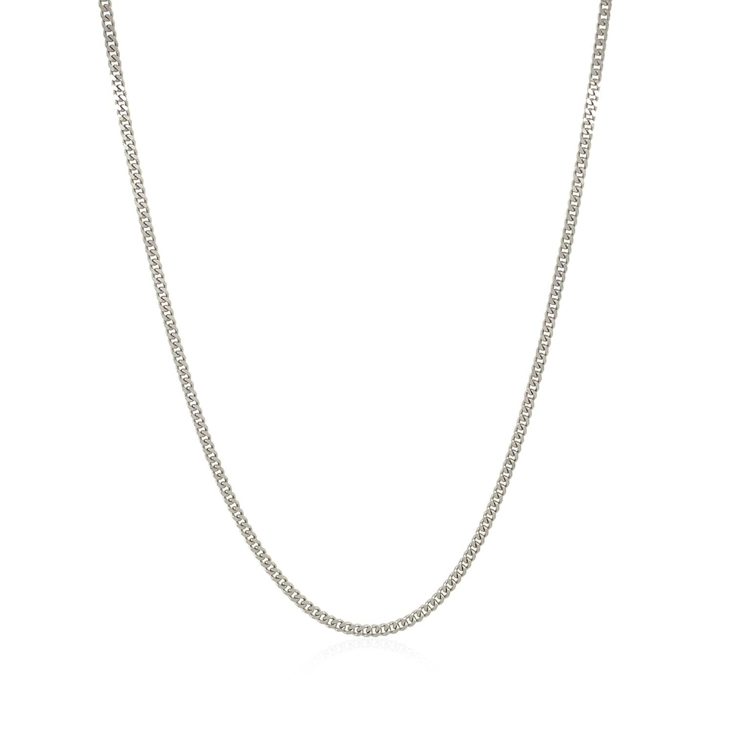 10k White Gold Gourmette Chain (1.40 mm)
