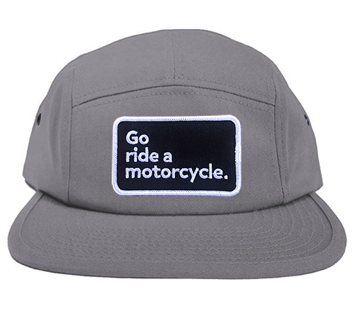 "Go ride a motorcycle" 5 Panel Camper Hat