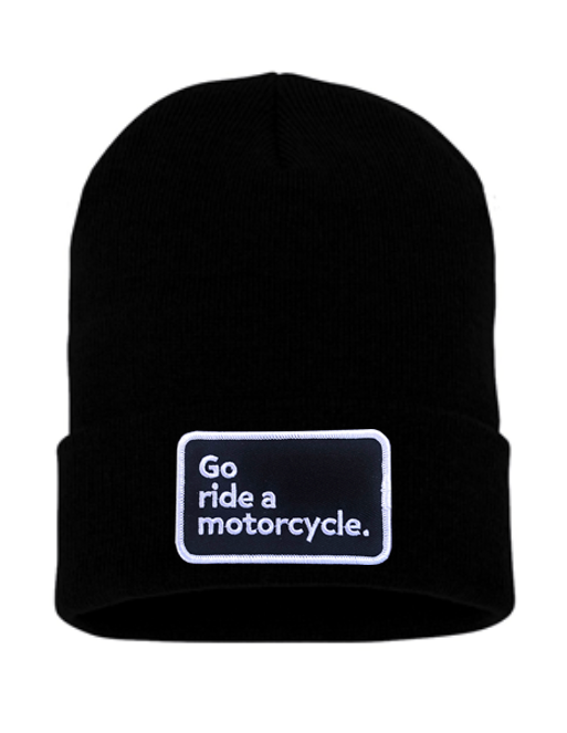 "Go ride a motorcycle" Cuffed Beanie